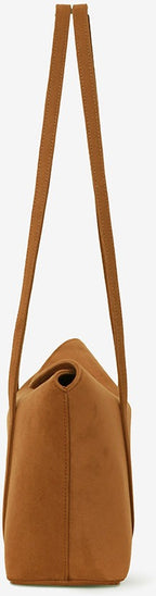 MONOROW Sara Bag - Suede Camel side view