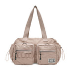 Rockfish Weatherwear NYLON BOWLING BAG Pink Beige front
