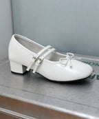 Rockfish Weatherwear Square Toe Two Strap Maryjanes 4cm White view 2