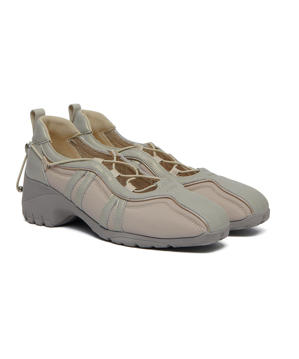 Rockfish Weatherwear Bliss Heel String Sneakers Beige three-quarter view