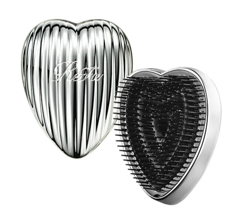 ReFa HEART BRUSH RAY Silver cover and pin side