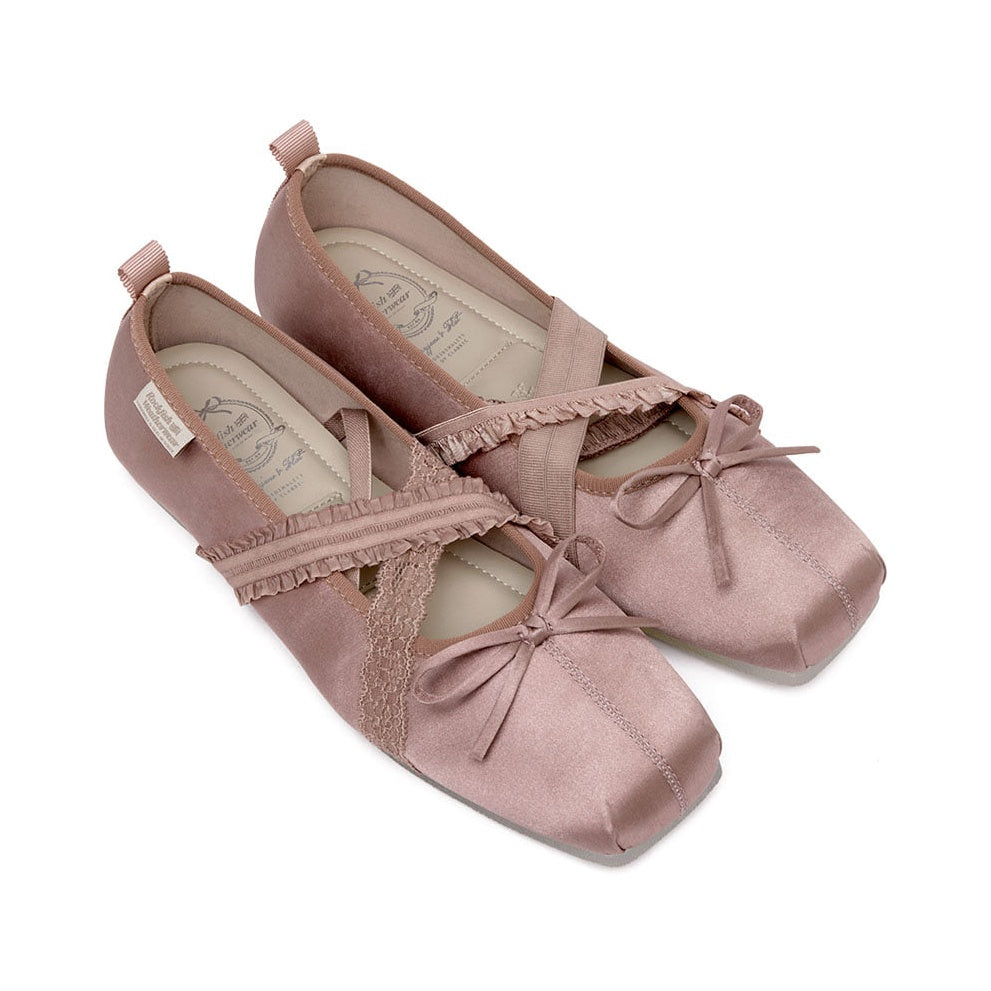 Rockfish Weatherwear Banding Ballet Flats - Beige Pink