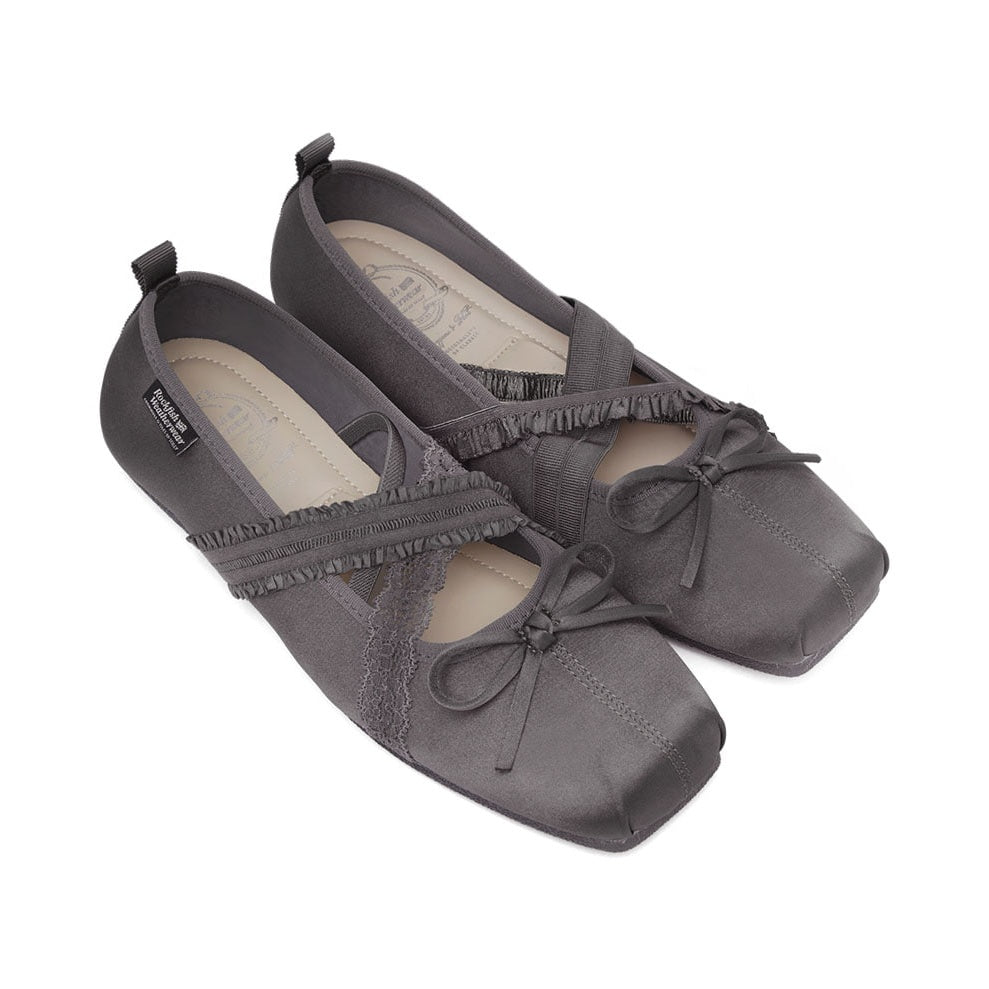 Rockfish Weatherwear Banding Ballet Flats - Dark Grey