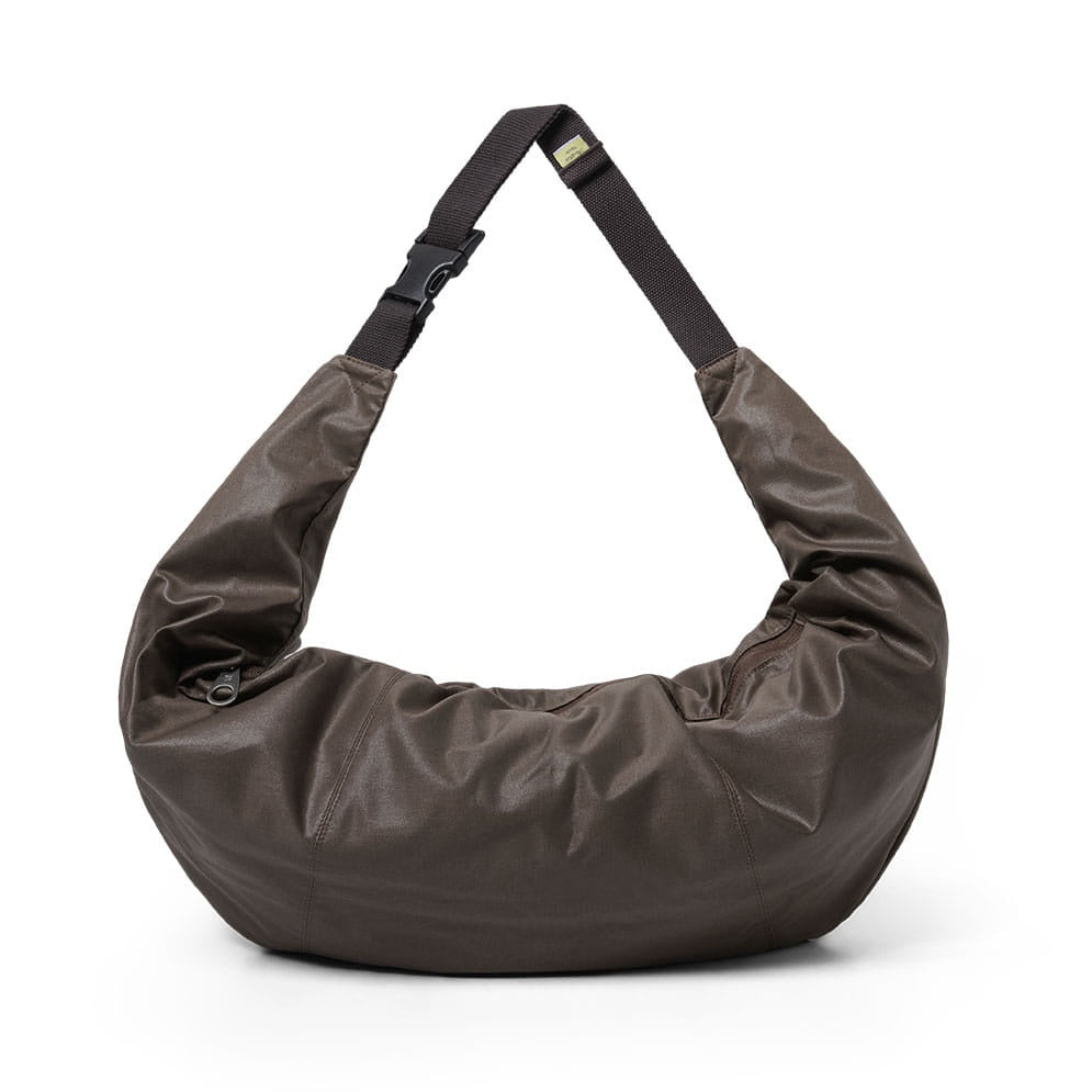 Rockfish Weatherwear Buckle Hobo Bag Brown front view