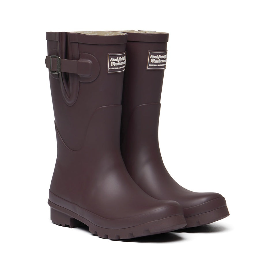 Rockfish Weatherwear ORIGINAL RAIN BOOTS SHORT Dark Burgundy