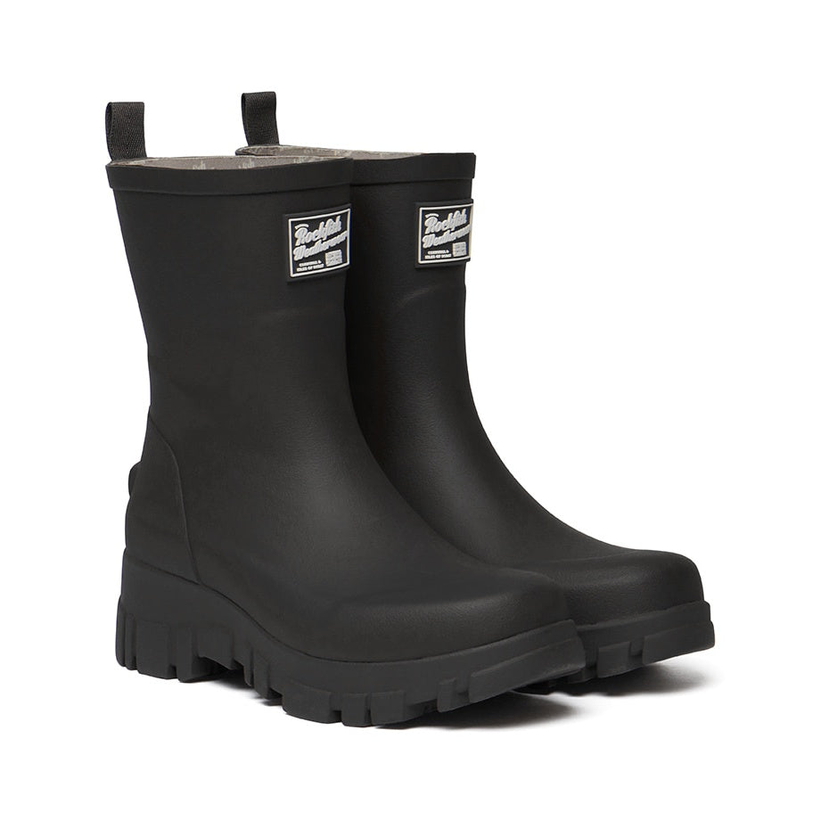 Rockfish Weatherwear PLATFORM RAIN BOOTS MIDDLE Black