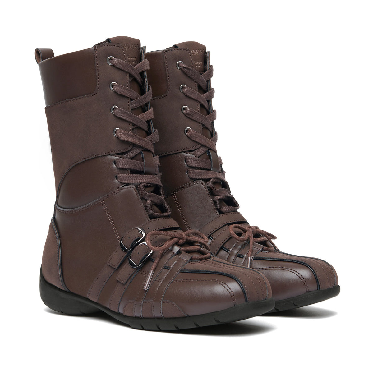 Rockfish Weatherwear Aster High Top Sneakers Dark Brown front view