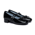 Rockfish Weatherwear Square Toe Two Strap Maryjanes 4cm Black