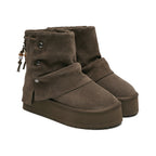 Rockfish Weatherwear Stud Maxi Folded Boots Short Cocoa front angle