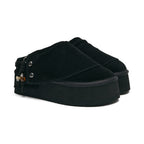Rockfish Weatherwear Stud Maxi Folded Mules Black