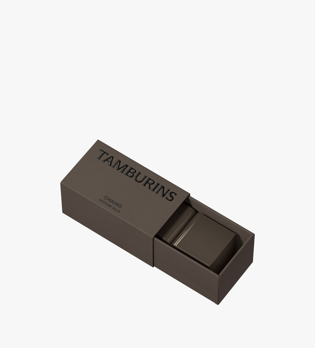TAMBURINS Perfume Balm Chamo 6.5g sliding box packaging