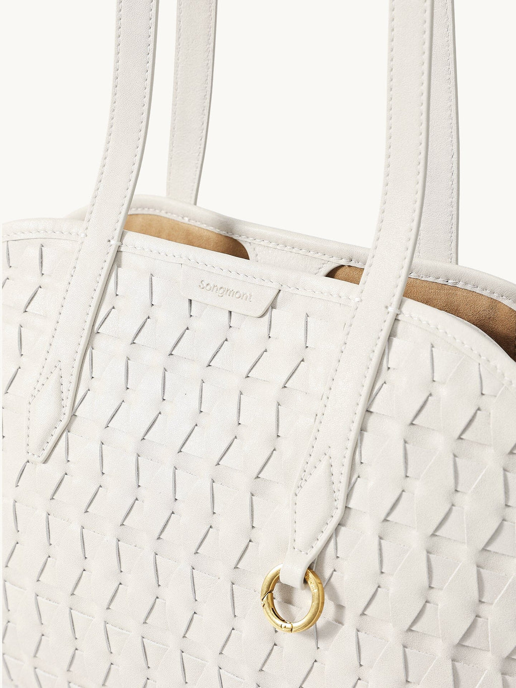 Songmont Lattice Shellseeker Bag Cloud - handle ring detail