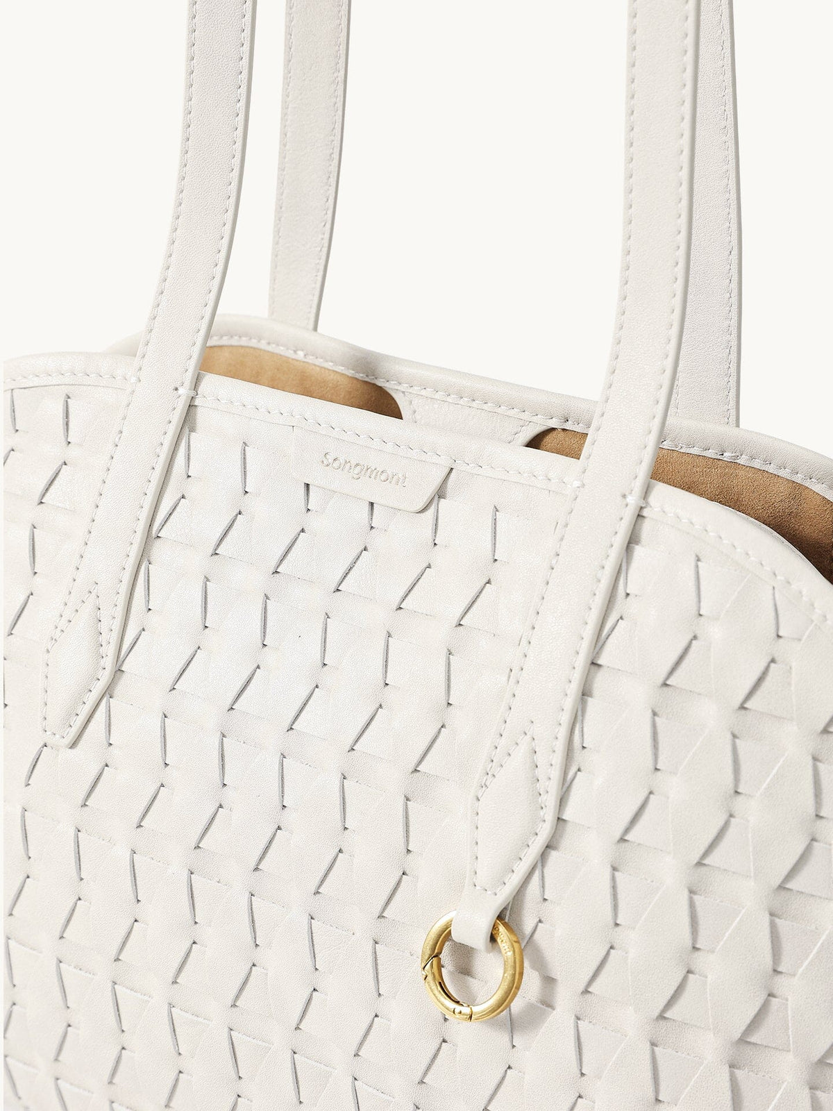 Songmont Lattice Shellseeker Bag Cloud - handle ring detail