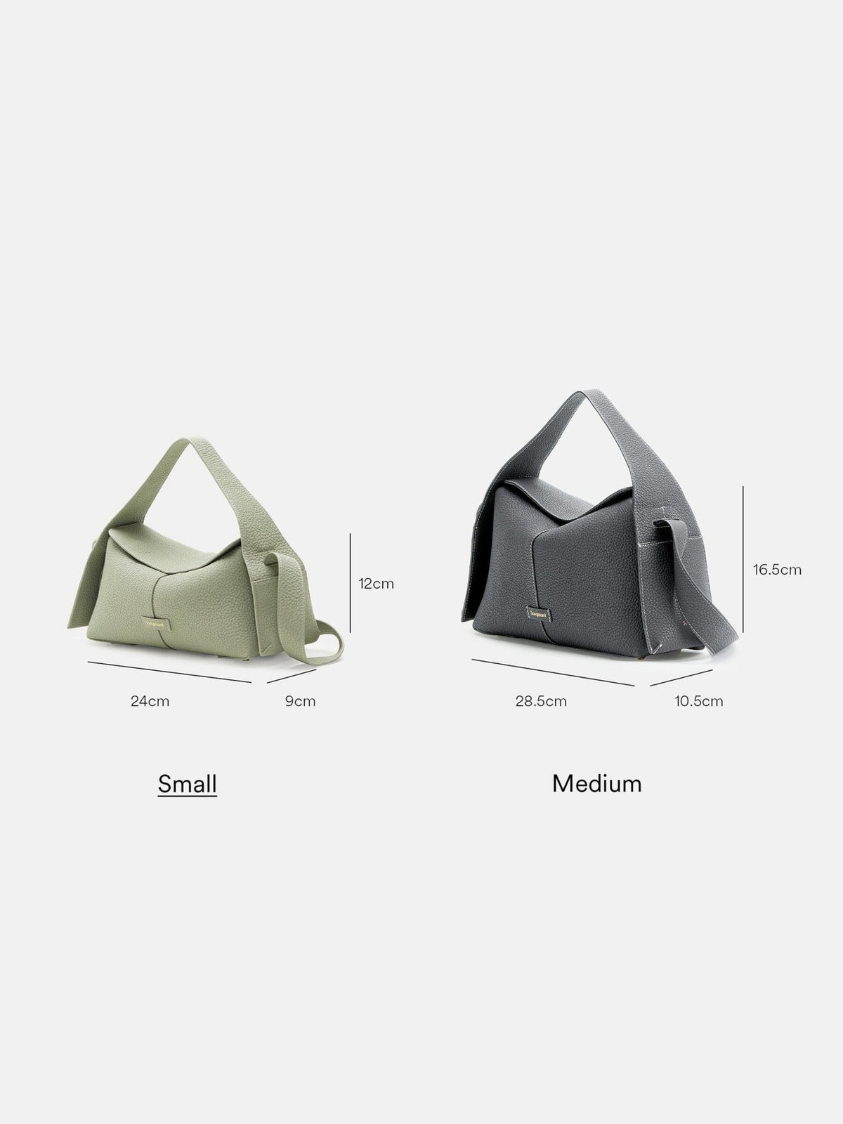 Songmont Drippy bags - size and fit guide, Small and Medium
