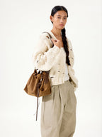 Songmont Small Gather Bag - Ochre Suede