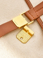 Songmont Small Shan Satchel Bag Canvas clasp with Songmont mark