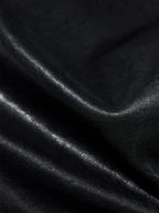 Songmont Small Shan Satchel Bag Onyx leather texture close-up
