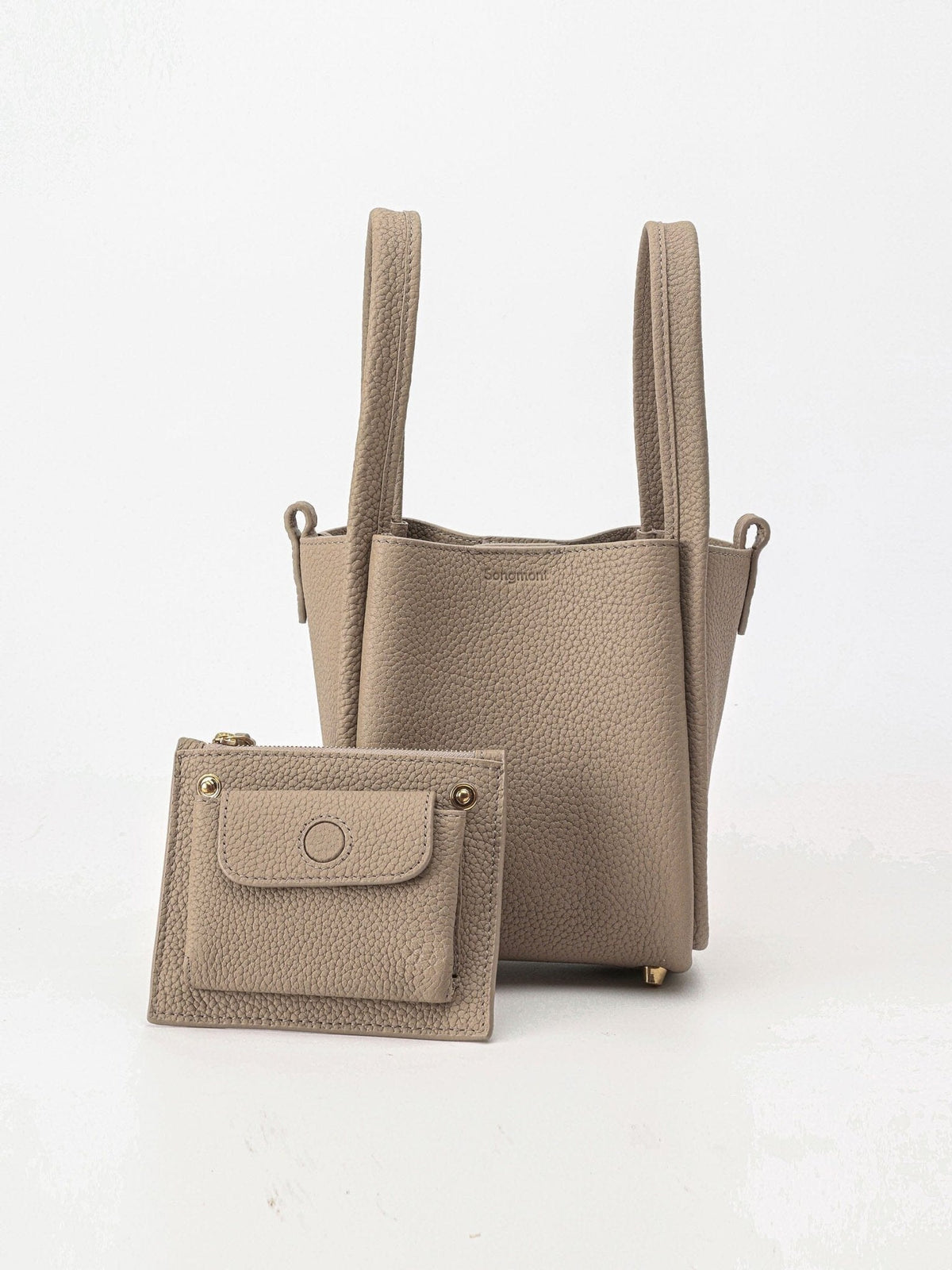 Songmont Small Song Bag Cream Apricot - with the matching leather pouch