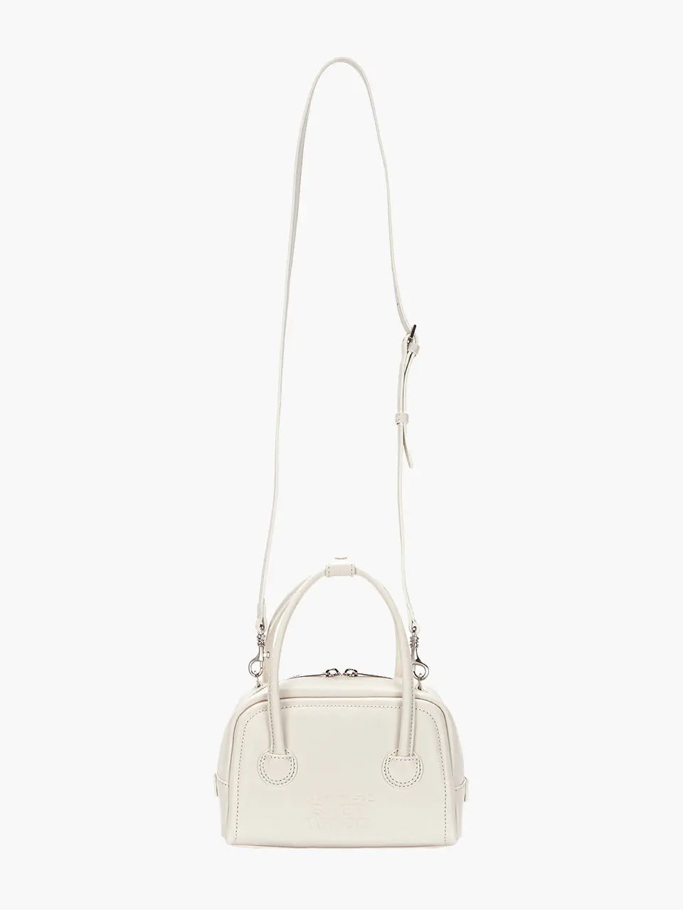 MARGESHERWOOD Soft Tote Mini Bag in Cream Plain leather
