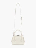 MARGESHERWOOD Soft Tote Mini Bag in Cream Plain leather