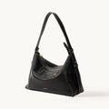 Songmont Large Yore Hobo Bag Onyx - on a plain background, three-quarter view
