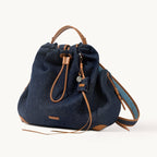 Songmont Medium Gather Backpack Set Indigo - front view with strap