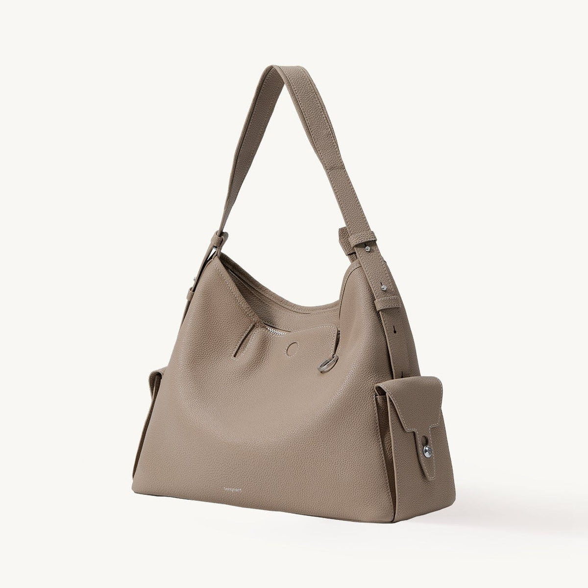 Songmont Medium Yore Hobo Bag Cobble Grain - front three-quarter view
