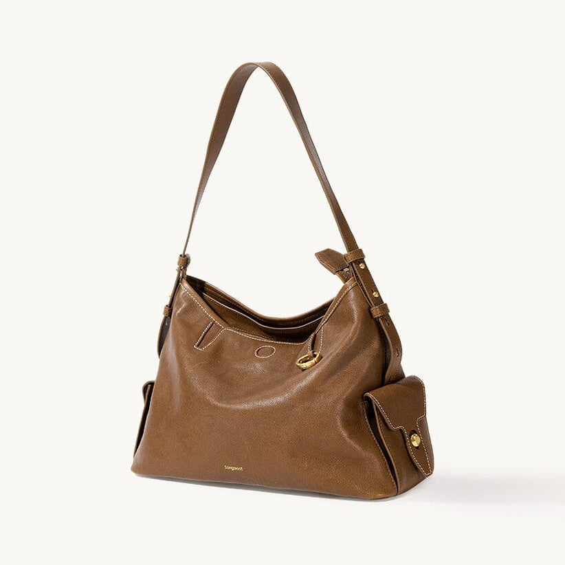 Songmont Medium Yore Hobo Bag Sandal front view