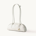 Songmont Mini Yore Toast Bag Cloud - cream-white bag with long straps, front view