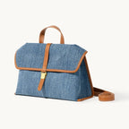 Songmont Small Shan Satchel Bag Denim front view