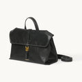 Songmont Small Shan Satchel Bag Onyx front view