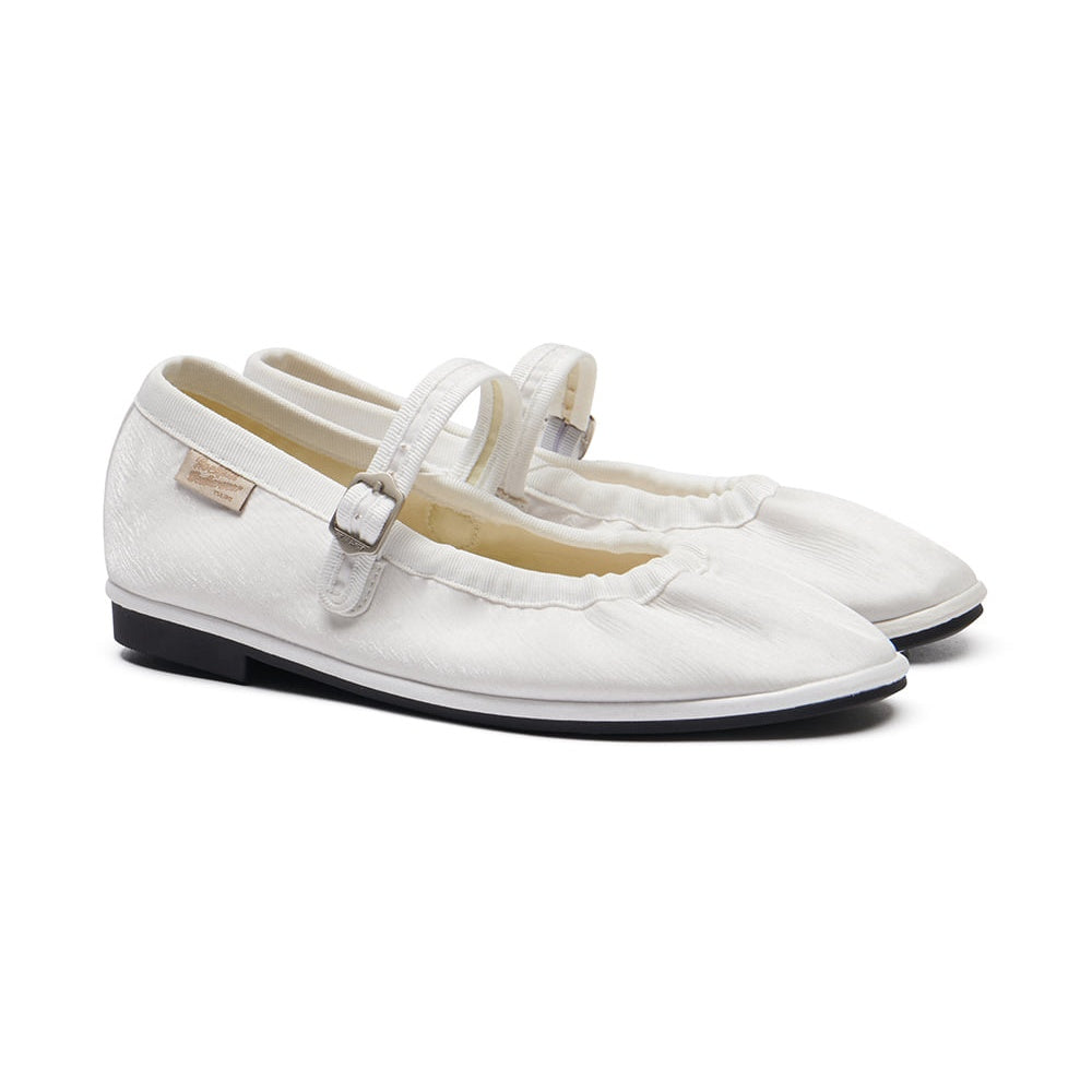 Rockfish Weatherwear Wisley Scrunch Maryjanes White three-quarter view