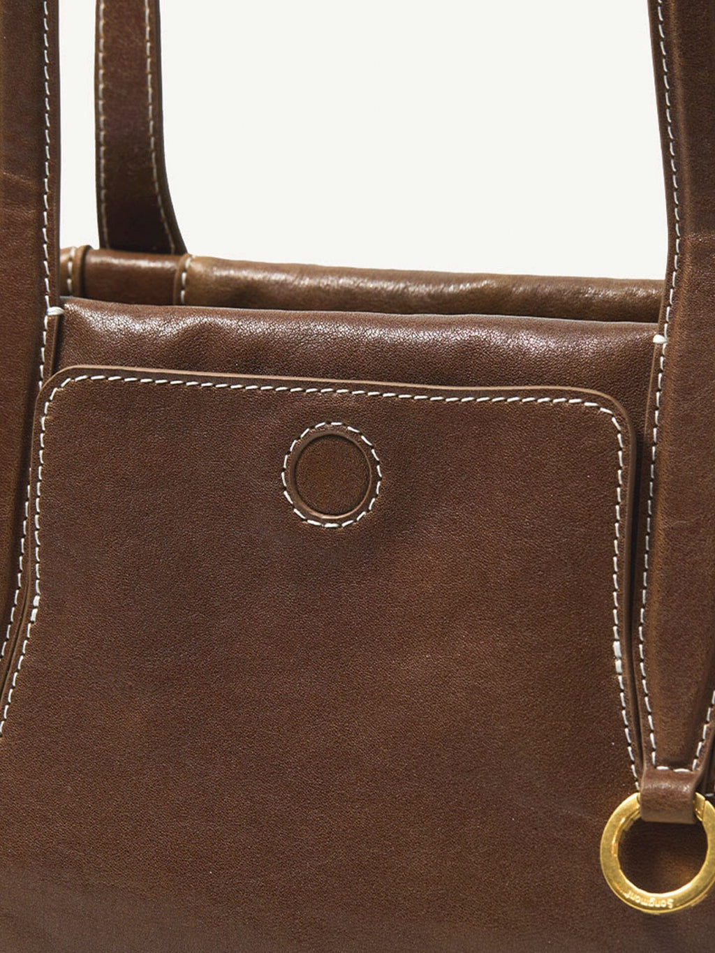 Songmont Yore Baguette Bag Sandal tiger-tooth pocket detail