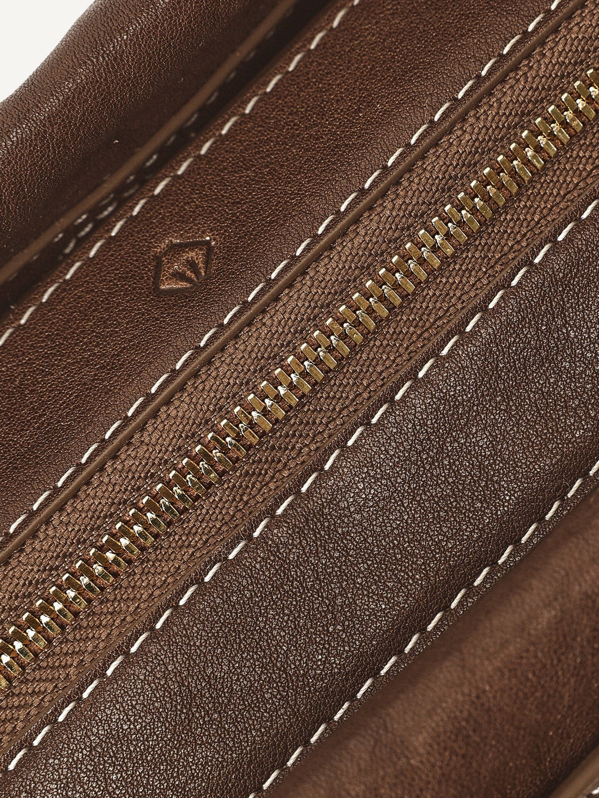 Songmont Yore Baguette Bag Sandal leather grain and hardware macro