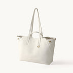 Songmont Large Yore Tote Bag Cloud - three-quarter front view on white