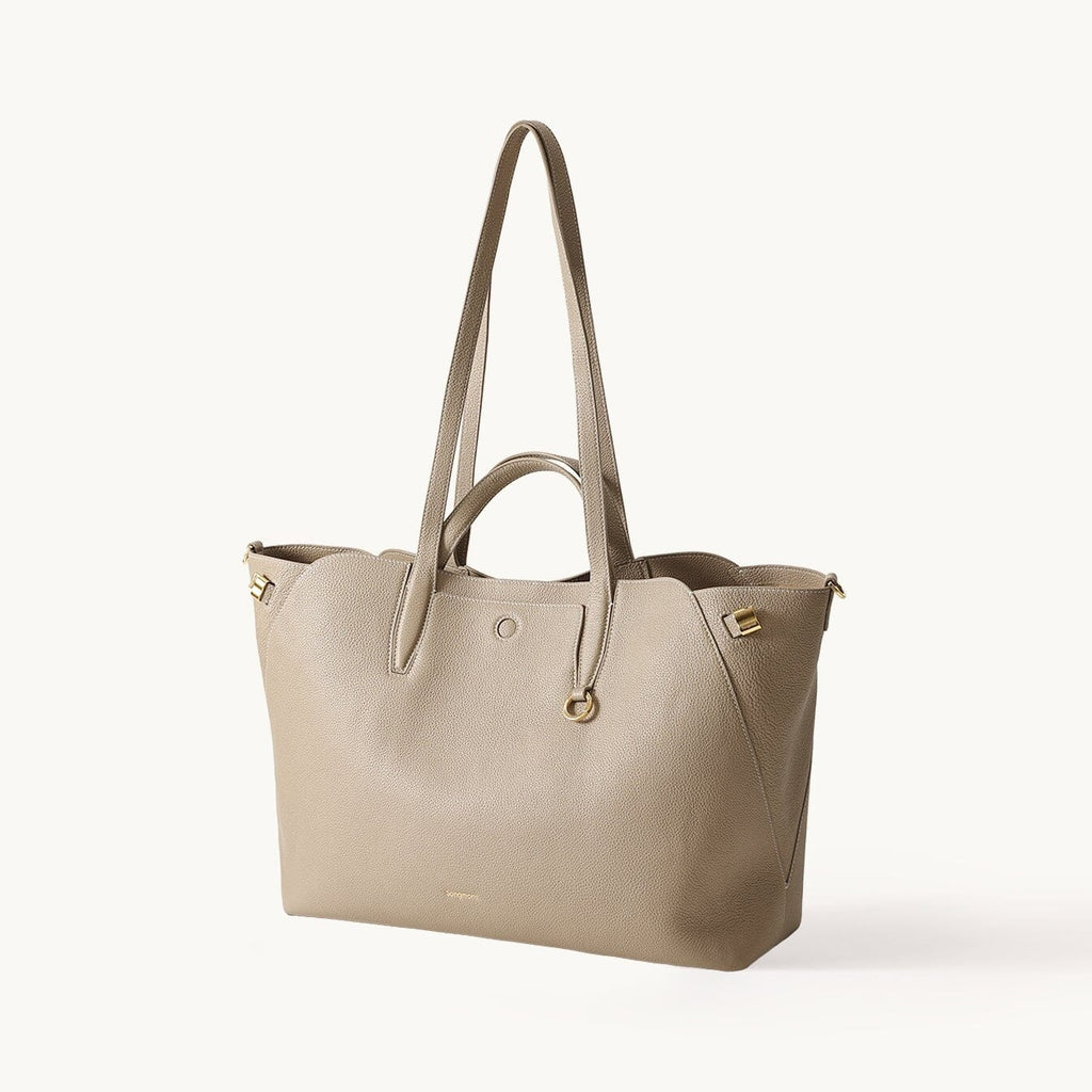 Songmont Large Yore Tote Bag Cobble - three-quarter front view on white