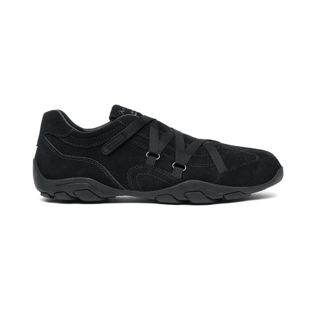 Rockfish Weatherwear ZANE X-STRAP SNEAKERS(SUEDE) Black side view