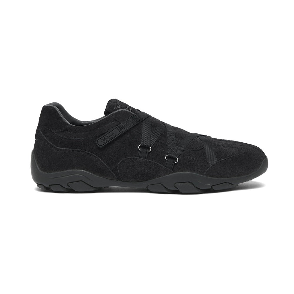 Rockfish Weatherwear ZANE X-STRAP SNEAKERS(SUEDE) Charcoal side view