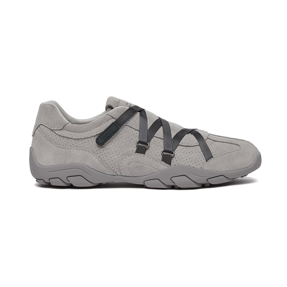 Rockfish Weatherwear ZANE X-STRAP SNEAKERS(SUEDE) Light Grey side view